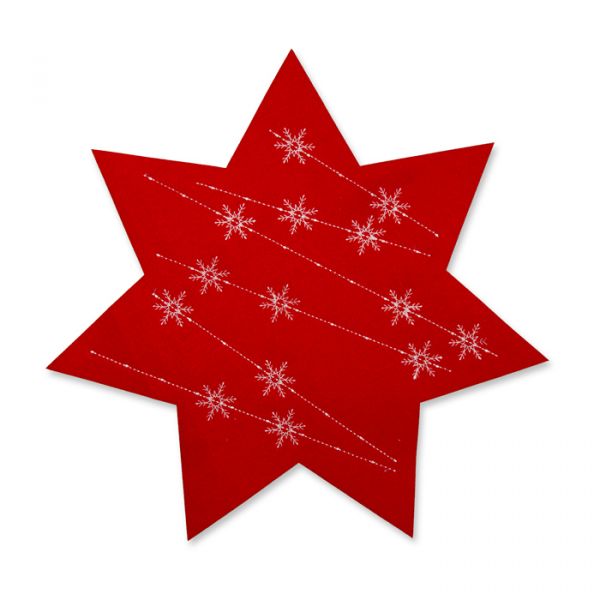 Filz-Sterne red/white Hauptbild Detail
