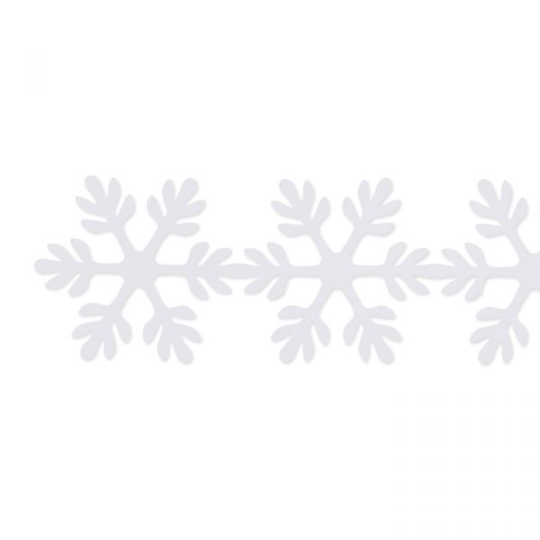 Filzband/Tischdeko "Eiskristalle" white Hauptbild Detail