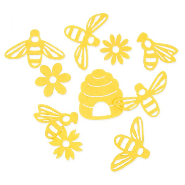 Filzsortiment "Bienen" lemon Hauptbild Listing