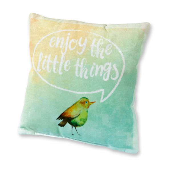 Digitaldruck Mini-Kissen 74732 bird - enjoy the little things Hauptbild Detail