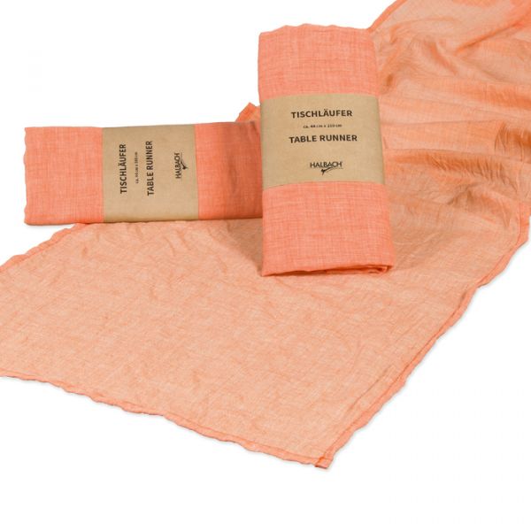 Tischläufer "Baumwoll-Optik" ca. 44 x 250 cm 74860 apricot Hauptbild Listing