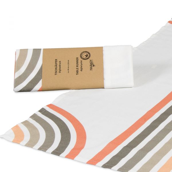 Baumwoll-Tischläufer "Bögen", Grafische Bögen 74912 green/orange arches Hauptbild Listing