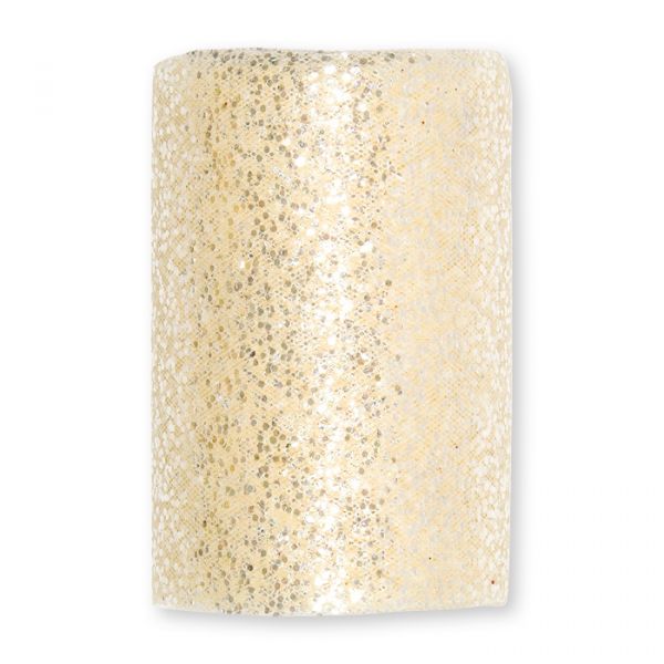 Deko-Glitter-Tüll mit Pailletten-Glitterdruck 75379 cream Hauptbild Detail