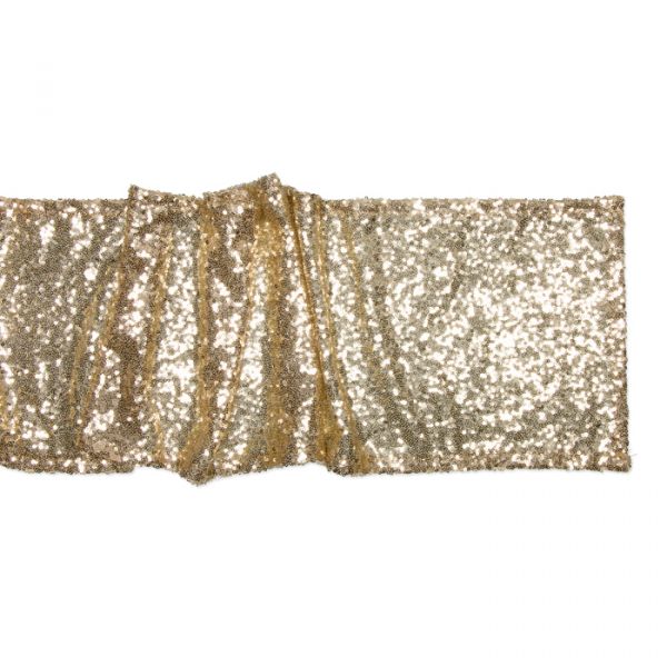 Paillettenstoff-Tischläufer / Gold 75384 gold Hauptbild Detail