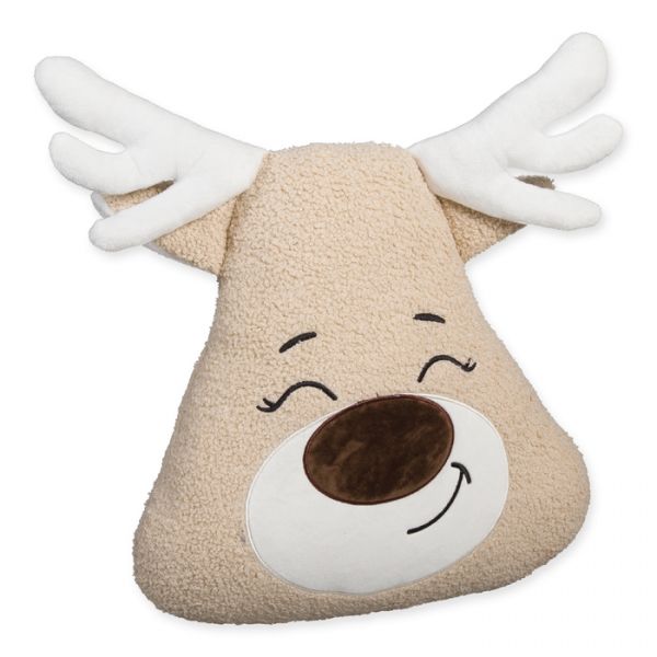 Dekokissen "Elch", Weihnachtskissen 77039 natural Hauptbild Detail