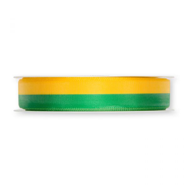 Nationalband / Vereinsband / Medaillenband ,blau/weiß 15 mm 8000 yellow/green (GE/GR) Hauptbild Detail