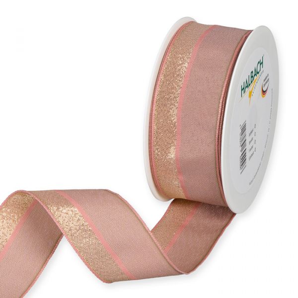 Dekoband mit Lurexstreifen 8095 blush rose/gold Hauptbild Listing