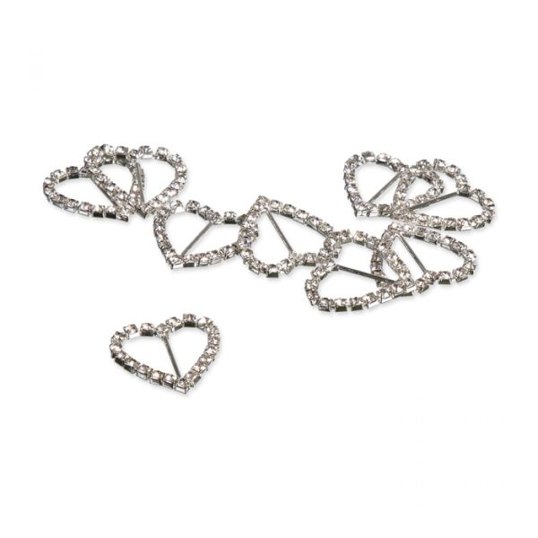 Strass-Schnalle "Herz" - B-Ware 82233 silver Hauptbild Listing