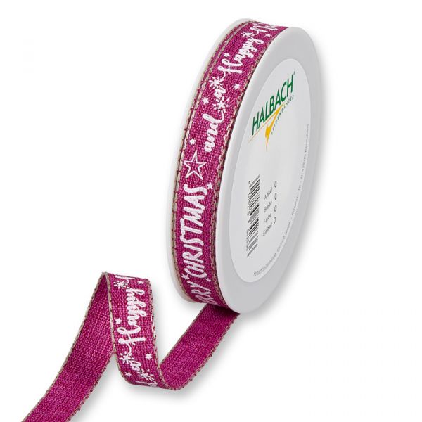 Druckband "Merry Christmas/Happy New Year" 863 purple/white Hauptbild Listing