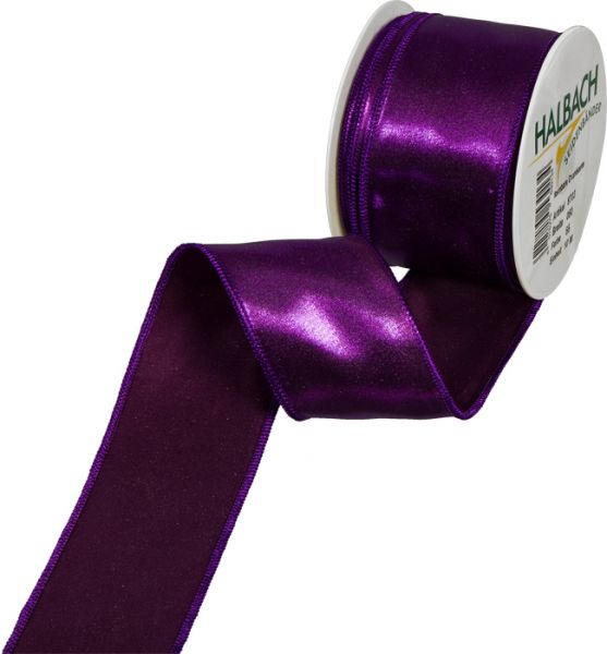 Satinband "Metallic" 8703 dark lilac Hauptbild Listing