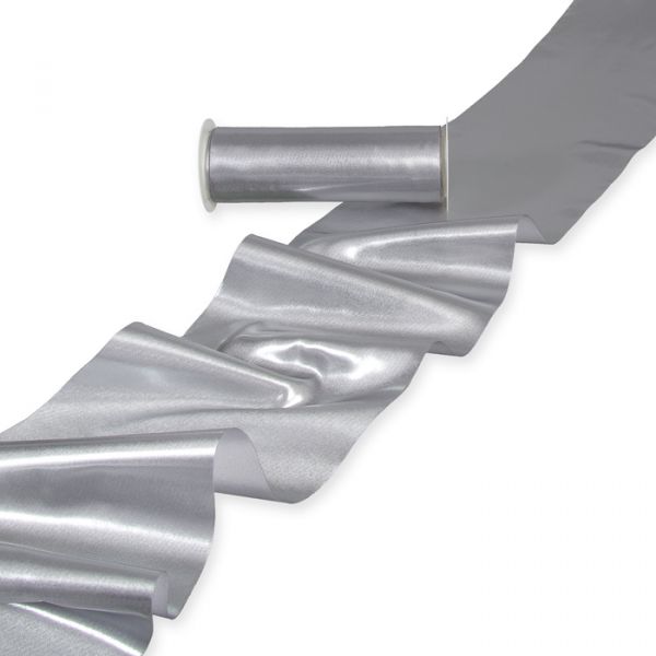 Satinstoff "Metallic" 8704 silver Hauptbild Listing