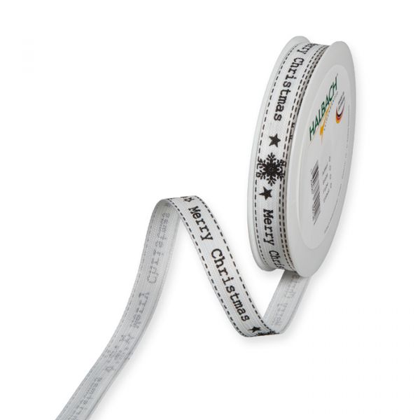 Druckband "Merry Christmas" 872 white/black Hauptbild Listing