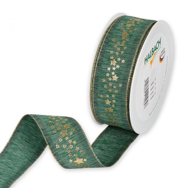 Druckband "Sternchen" 878 dark green/gold Hauptbild Listing