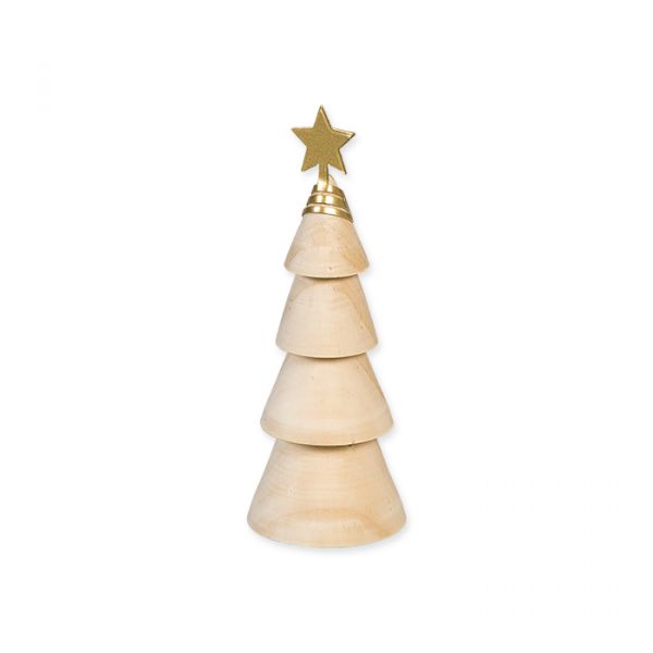 Kiefernholz-Weihnachtsbaum 88002 natural/gold Hauptbild Listing