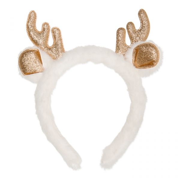 Weihnachtshaarreif "Elch", Kopfschmuck Weihnachten 88132 cream Hauptbild Detail