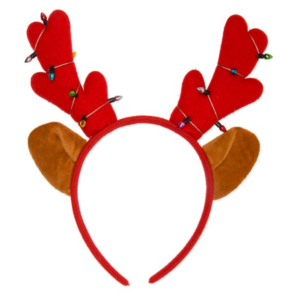 Weihnachtshaarreif "Elch", Kopfschmuck Weihnachten 88134 red Hauptbild Detail