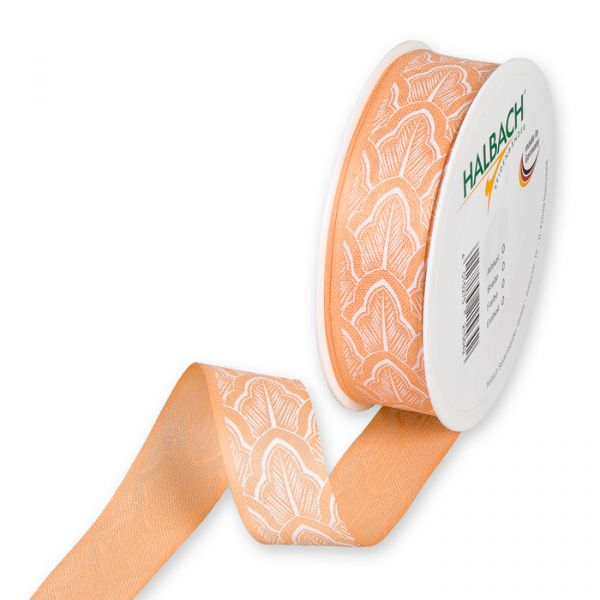 Druckband "Ornament" 918 apricot/white Hauptbild Listing