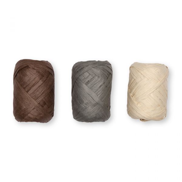 Papier-Raffia 93002 brown/grey/natural Hauptbild Detail