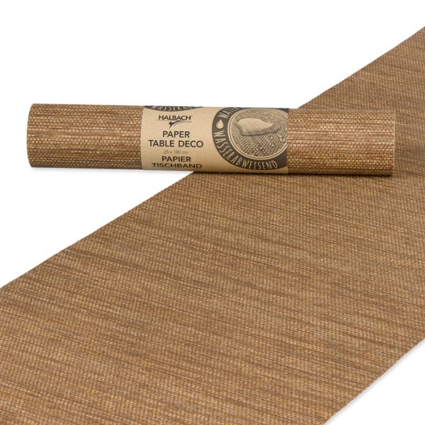 Papier-Tischband gewebt aus Papier- und Polyestergarnen rosewood Hauptbild Listing