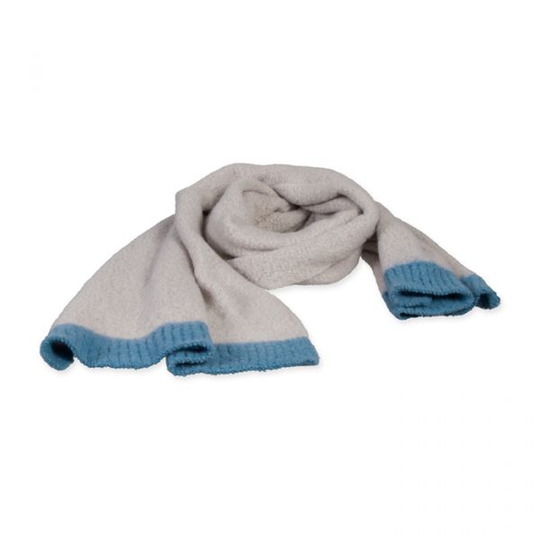 Schal "Zweifarbig", Winterschal, Unisex Schal, Damen Schal 96003 light grey/washed denim Hauptbild Detail