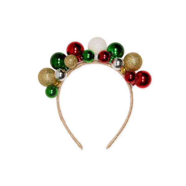 Weihnachtshaarreif "Kugeln" 96108 gold Hauptbild Detail