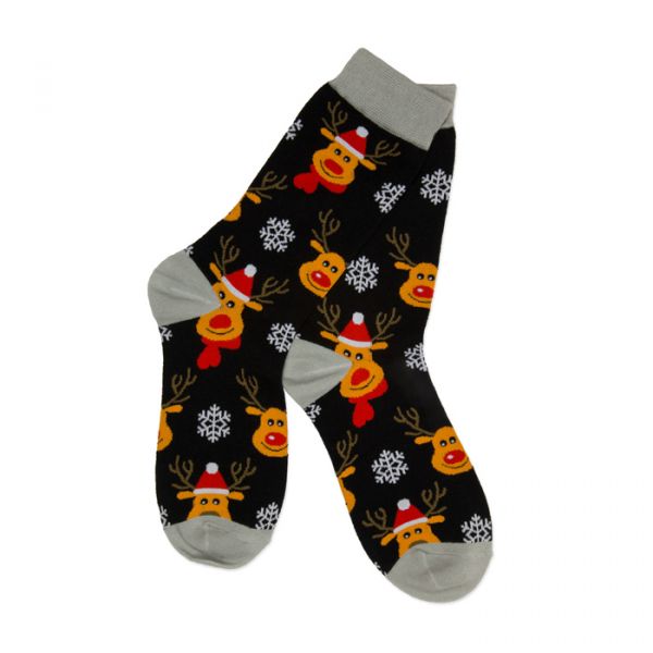 Weihnachts-Socken 96202 elk/ice crystals Hauptbild Detail