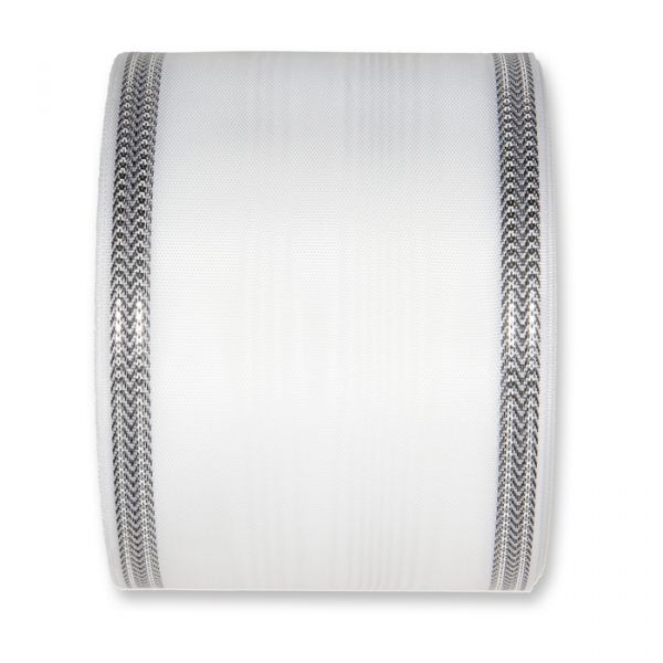 Moiréband white/silver Hauptbild Detail