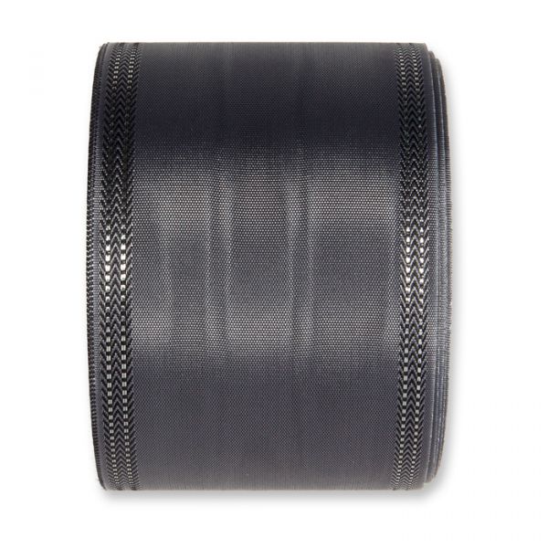 Moiréband - farbig 9681 dark grey/silver Hauptbild Detail