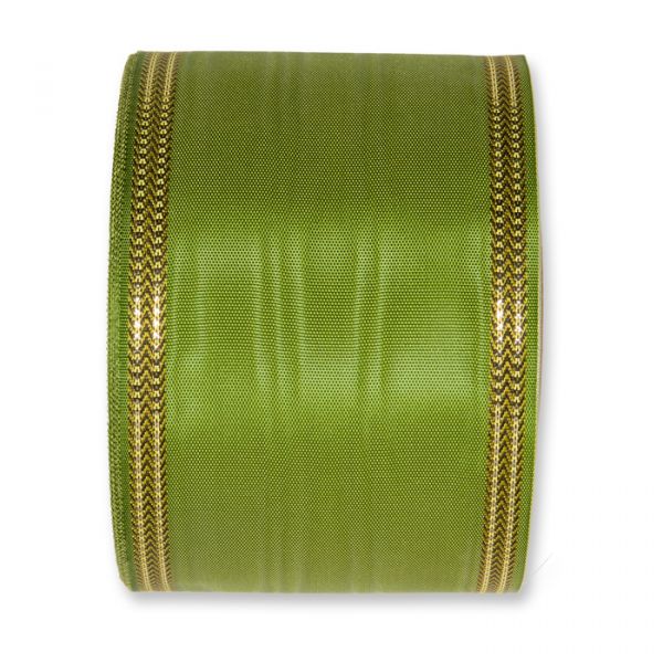 Moiréband - farbig moss green Hauptbild Detail