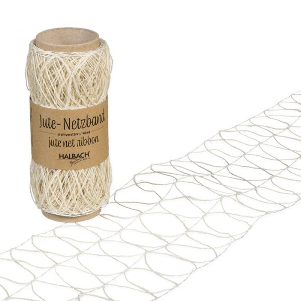 Jute-Gitterband 9685 cream Hauptbild Listing