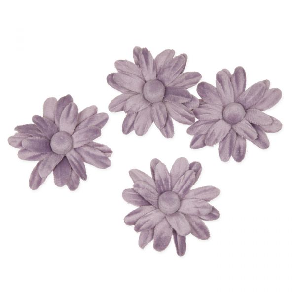 Samt-Blüten Ø ca. 6 cm 98060 lavender Hauptbild Listing