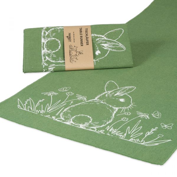 Tischläufer "Hase" ,Tischedkoration Ostern 98135 green/white Hauptbild Listing