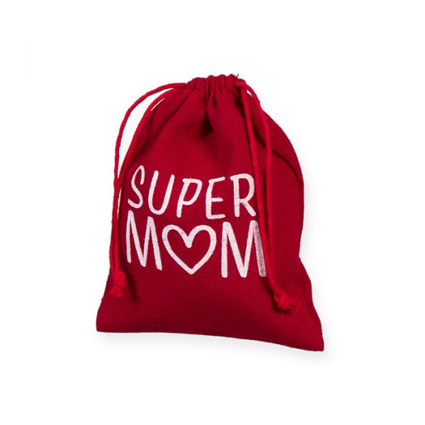 Geschenkbeutel "SUPER MOM" ,Muttertag 98138 red/white Hauptbild Listing