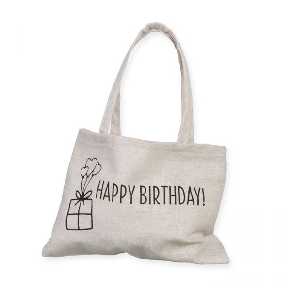 Geschenktasche "HAPPY BIRTHDAY" 98143 natural/black Hauptbild Listing