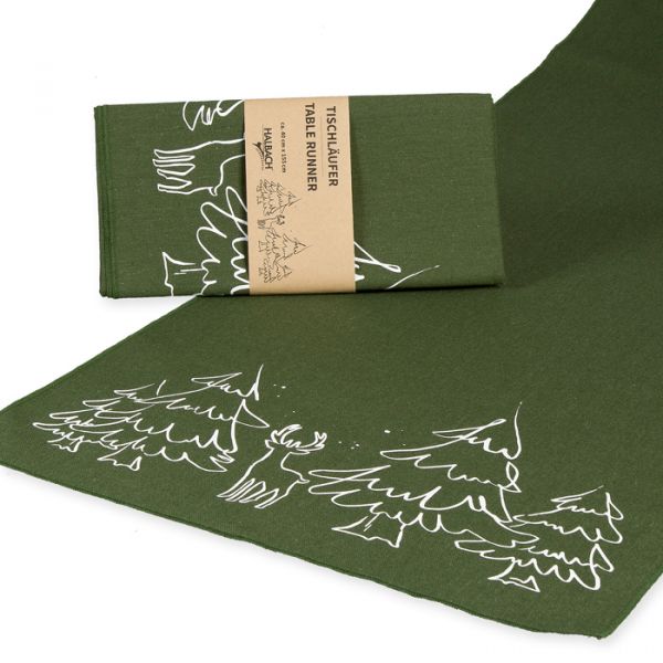 Tischläufer "Tannenwald", Tischdekoration Weihnachten 98151 fir green/white Hauptbild Listing