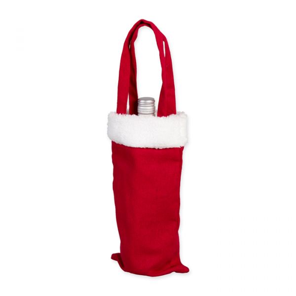 Flaschentasche "Nikolaus" mit Kunstfell 98162 red Hauptbild Listing