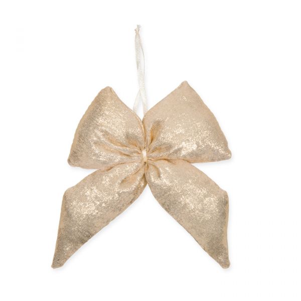 Dekoschleife, Stoffschleife, Weihnachtsdeko Schleife 98174 gold Hauptbild Detail