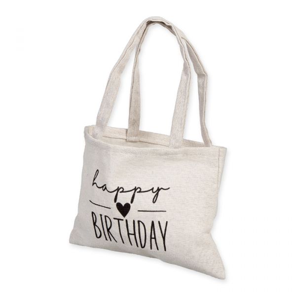 Geschenktasche "happy BIRTHDAY" 98178 natural/black Hauptbild Listing