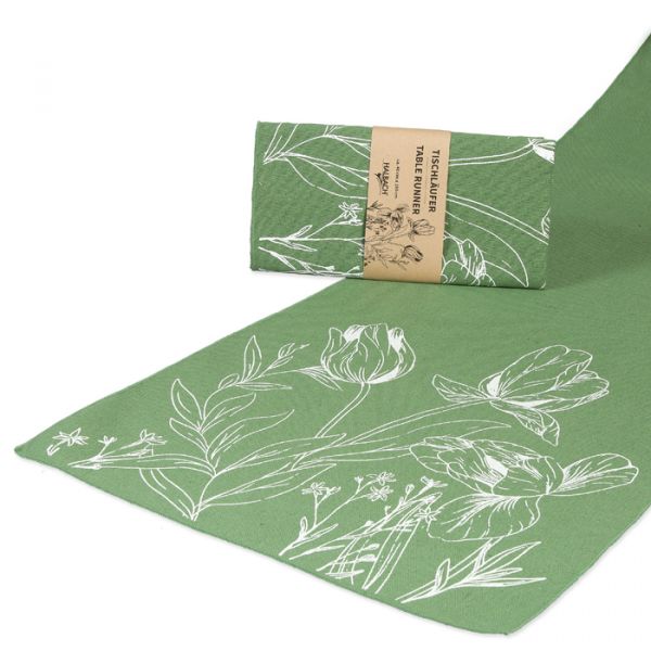 Tischläufer "Tulpen", Tischdekoration 98190 green/white Hauptbild Listing