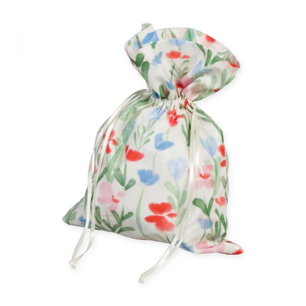 Geschenkbeutel "Blümchen", Stoffsäckchen 98205 red/blue/green Hauptbild Listing