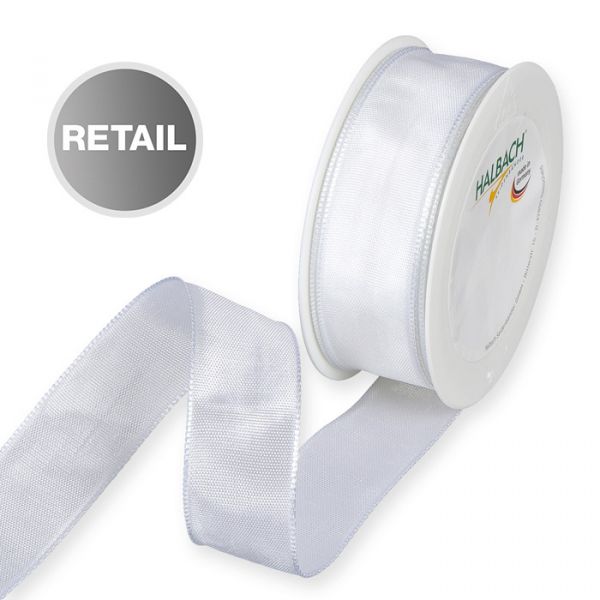 Taftband, mit Drahtkanten SAID9240 white Hauptbild Listing