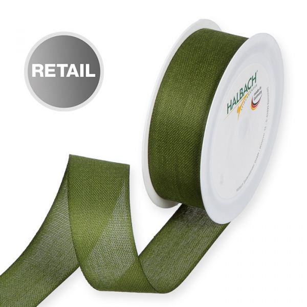 mattes Taftband / Baumwolloptik SAID9660 moss green Hauptbild Listing