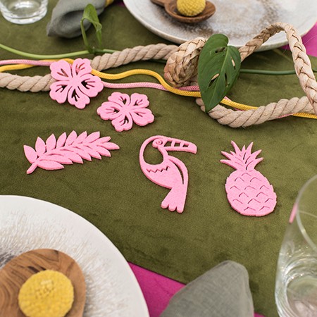 Schmetterlinge Tischdeko Holz Streuteile Streudeko Deko Set mit Blätter Blumen